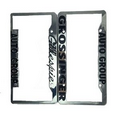 Silver Metal Color ABS License Plate Frame